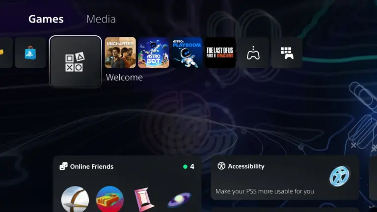 Ps5 Homescreen
